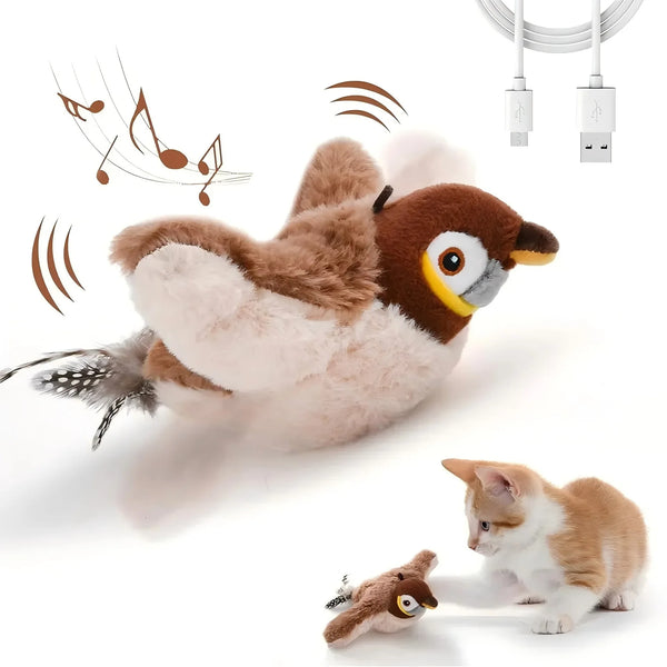 pajaro interactivo para mascotas, sonido